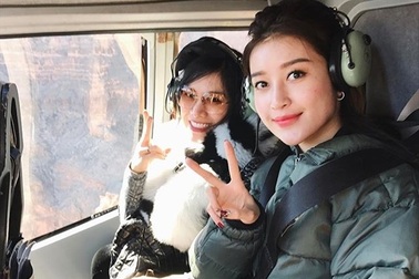 Á hậu Huyền My đi trực thăng khám phá Đại vực kỳ bí ở Mỹ