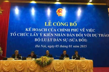 Kêu gọi người dân góp ý về Bộ luật Dân sự