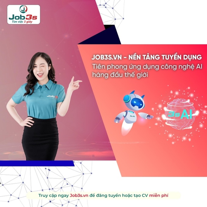 Job3s mang đến giải pháp tuyển dụng mới cho thị trường.