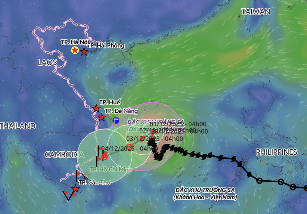 Bão Koto khả năng suy yếu trước khi vào Gia Lai - Khánh Hòa - 1