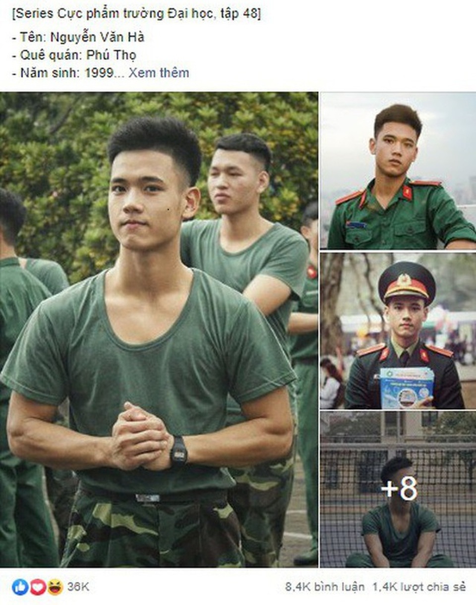 Những hot boy mặc đồ quân sự với gương mặt điển trai gây chú ý - 5 Những hot boy mặc đồ quân sự với gương mặt điển trai gây chú ý - 5