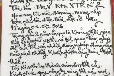 Đơn xin nghỉ việc viết trên bánh kem gây sốt cộng đồng mạng