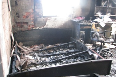 Cháy nhà, một cụ ông tử vong