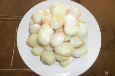 Cay giòn món dưa hành ngày Tết