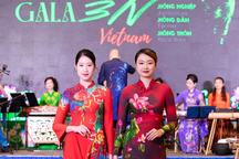Quảng bá văn hóa Việt qua áo dài chào mừng Hội nghị toàn cầu về lương thực