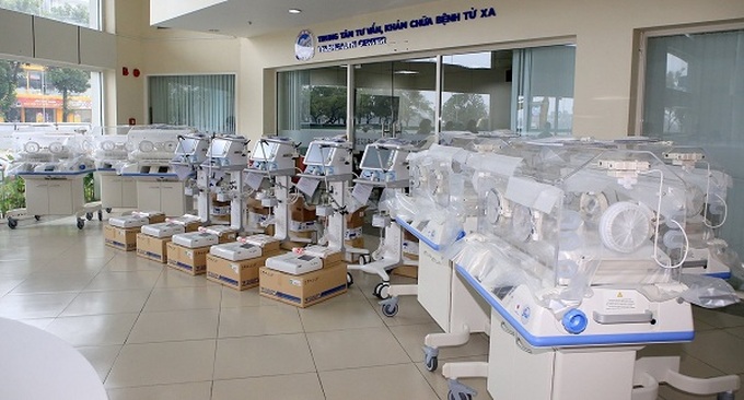 Lô trang thiết bị y tế được JICA bàn giao cho Bệnh viện Trung ương Huế.