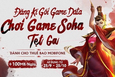 MobiFone miễn phí data 1 tháng cho các Game thủ VTC và Soha Game