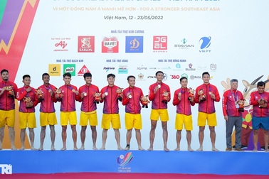Bóng ném bãi biển Việt Nam bảo vệ thành công huy chương vàng SEA Games
