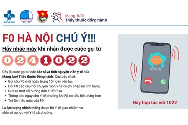 Hà Nội tái khởi động mạng lưới "Thầy thuốc đồng hành" hỗ trợ F0 từ xa
