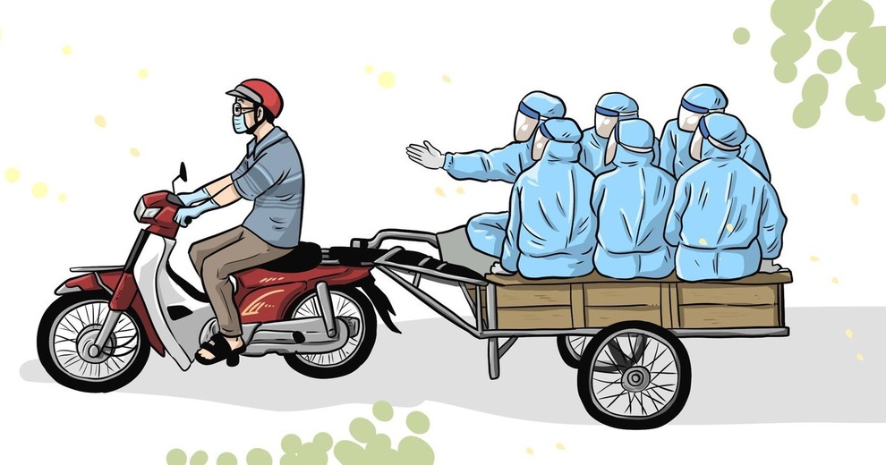 Họa sĩ 8X kể chuyện chống dịch Covid-19 bằng tranh - 7 Họa sĩ 8X kể chuyện chống dịch Covid-19 bằng tranh - 7
