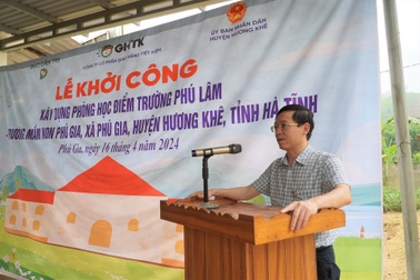 Khởi công xây dựng điểm trường Dân trí tại vùng cao Hà Tĩnh