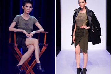 Siêu mẫu Xuân Lan khoe chân nuột nà