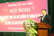Bí thư Huyện ủy Phú Xuyên làm Viện trưởng Viện Nghiên cứu phát triển Hà Nội