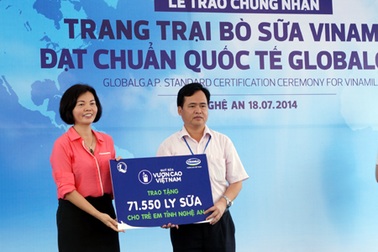 Trang trại bò sữa đầu tiên của Việt Nam đạt chuẩn quốc tế Global G.A.P