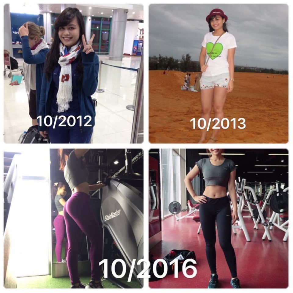 Từng nặng 68kg, bác sĩ 9X lột xác thành hotgirl xinh đẹp - 4 Từng nặng 68kg, bác sĩ 9X lột xác thành hotgirl xinh đẹp - 4