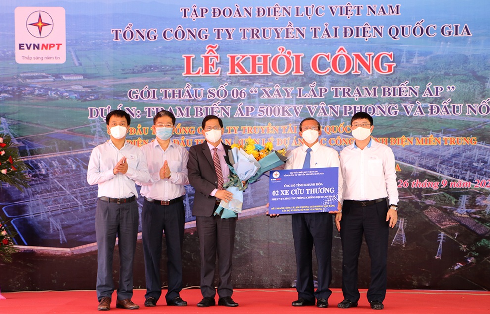 Phát động triển khai thi công Dự án Trạm biến áp 500kV Vân Phong và đấu nối - 2 Phát động triển khai thi công Dự án Trạm biến áp 500kV Vân Phong và đấu nối - 2