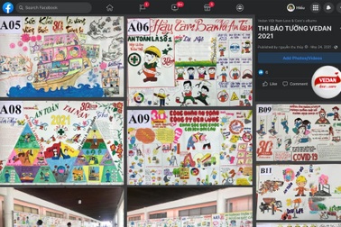 Những tác phẩm báo tường ấn tượng trên fanpage Vedan Việt Nam Love & Care