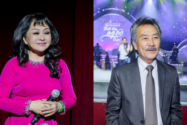 Ông xã Hương Lan hiếm hoi lộ diện, túc trực dưới khán đài chăm sóc vợ