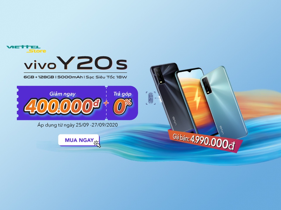 Viettel Store bất ngờ tung ra chương trình Cầm 99k, mang Vivo Y20s về nhà - 2 Viettel Store bất ngờ tung ra chương trình Cầm 99k, mang Vivo Y20s về nhà - 2