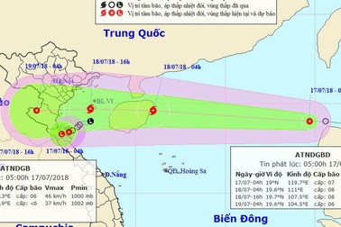 Hình thành cơn bão số 3 trên Biển Đông