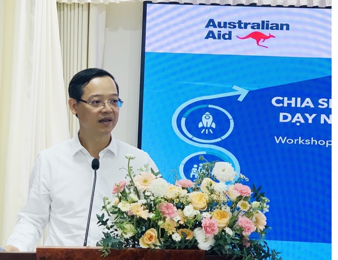 Ông Trương Anh Dũng, Tổng cục trưởng Tổng cục Giáo dục nghề nghiệp phát biểu