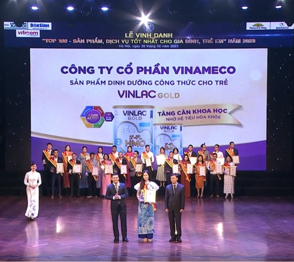 Vinlac Gold của Vinameco vào Top 100 sản phẩm tốt nhất cho gia đình, trẻ em - 4 Vinlac Gold của Vinameco vào Top 100 sản phẩm tốt nhất cho gia đình, trẻ em - 4