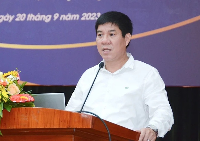 Ông Huỳnh Văn Chương, Cục trưởng Cục Quản lý chất lượng, Bộ GD&ĐT phát biểu