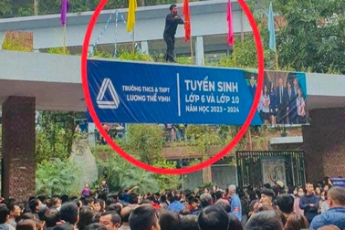 Hàng nghìn phụ huynh vây kín cổng trường ngày thi lớp 6 Lương Thế Vinh