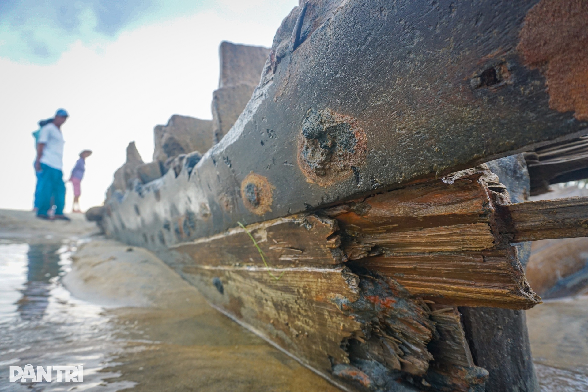 Hình hài tàu cổ phát lộ trở lại ở Hội An sau nhiều tháng mất dấu - 6