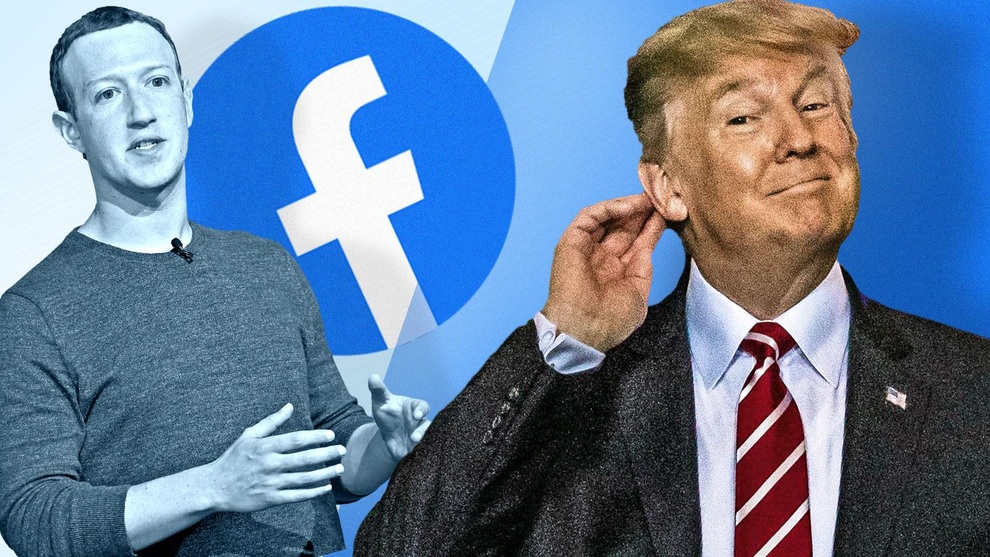 Mối quan hệ giữa ông Trump và Mark Zuckerberg đã trở nên tồi tệ sau khi Facebook "cấm cửa" ông trên mọi nền tảng của hãng trong vòng 2 năm (Ảnh: TechCrunch) Mối quan hệ giữa ông Trump và Mark Zuckerberg đã trở nên tồi tệ sau khi Facebook "cấm cửa" ông trên mọi nền tảng của hãng trong vòng 2 năm (Ảnh: TechCrunch)