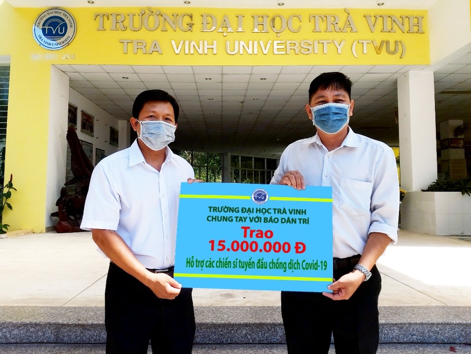 Đại học Trà Vinh ủng hộ tuyến đầu chống giặc Covid - 19, 15 triệu đồng - 1 Đại học Trà Vinh ủng hộ tuyến đầu chống giặc Covid - 19, 15 triệu đồng - 1