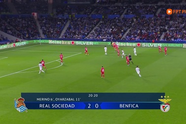 Real Sociedad xuất sắc hạ gục Benfica với tỷ số 3-1