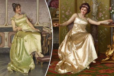 Những nếp lụa là trong tranh của bậc thầy "hội họa phục trang"