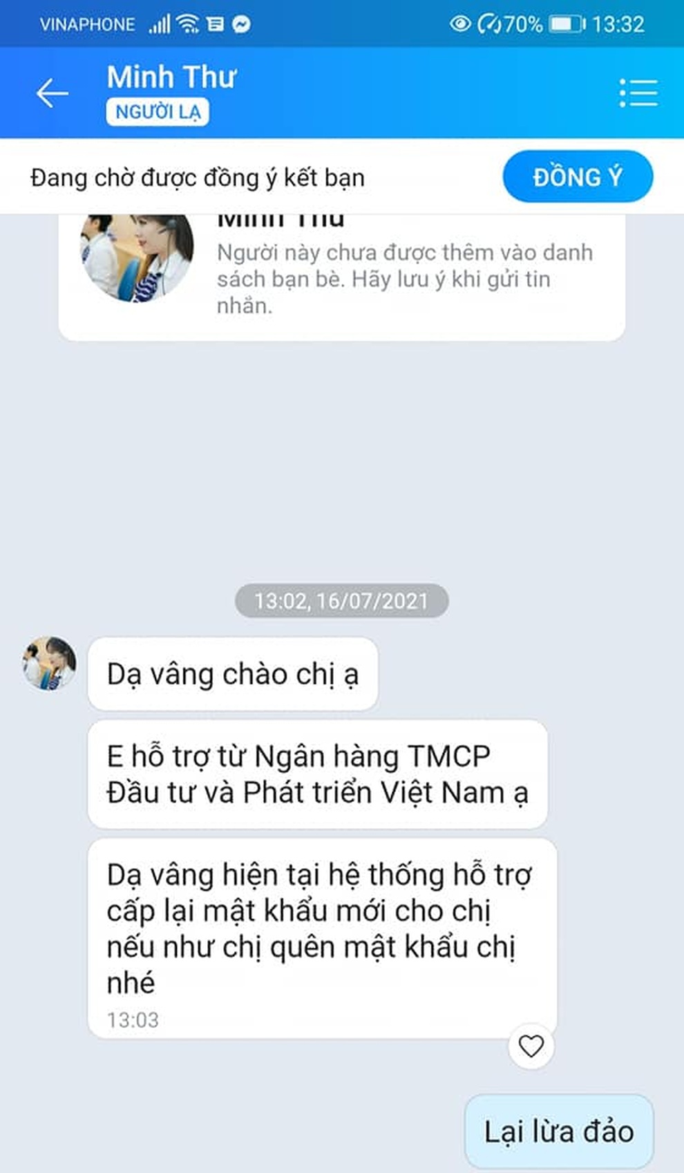 Nghe một cú điện thoại của nhân viên BIDV rởm, mất luôn 108 triệu đồng - 3 Nghe một cú điện thoại của nhân viên BIDV rởm, mất luôn 108 triệu đồng - 3
