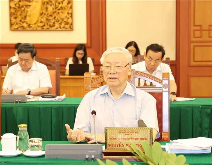 Bộ Chính trị làm việc với Ban Thường vụ Thành ủy TPHCM - Ảnh 1. Bộ Chính trị làm việc với Ban Thường vụ Thành ủy TPHCM - Ảnh 1.