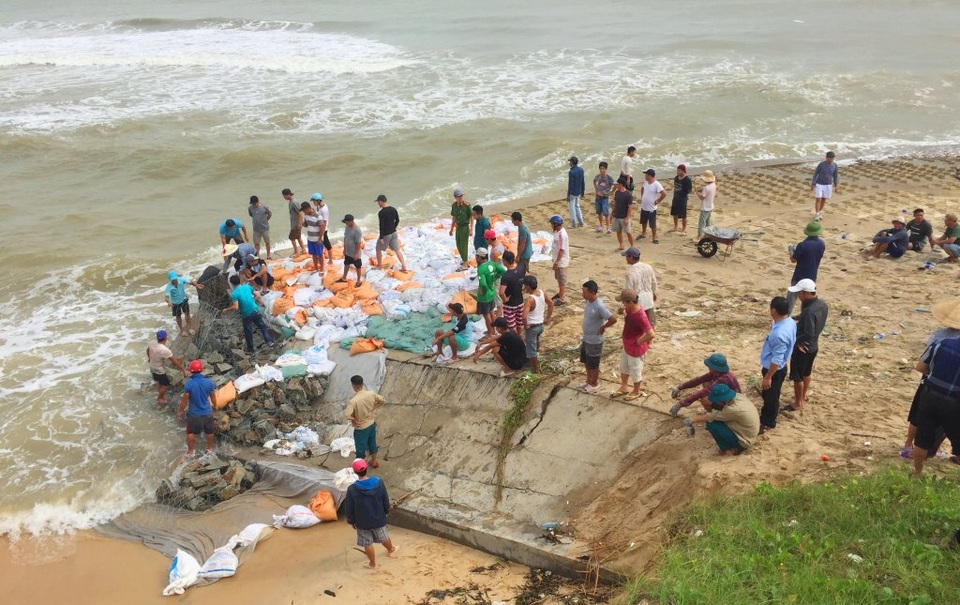 Khẩn cấp gia cố hơn 4km đê biển hư hỏng nặng - 6 Khẩn cấp gia cố hơn 4km đê biển hư hỏng nặng - 6