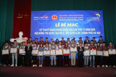 30 Huy chương vàng được trao tại Hội đồng thi kỹ năng nghề số 5