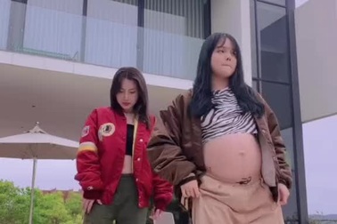 Clip bạn nữ nhảy nhót khi mang thai khiến nhiều người lo lắng và phản đối