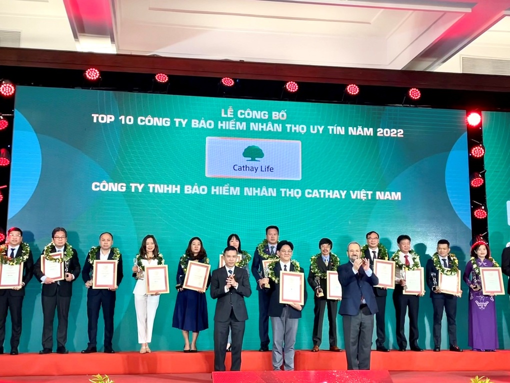 Cathay Life Viet Nam nhận giải Top 10 Công ty bảo hiểm nhân thọ uy tín 2022 - 1 Cathay Life Viet Nam nhận giải Top 10 Công ty bảo hiểm nhân thọ uy tín 2022 - 1