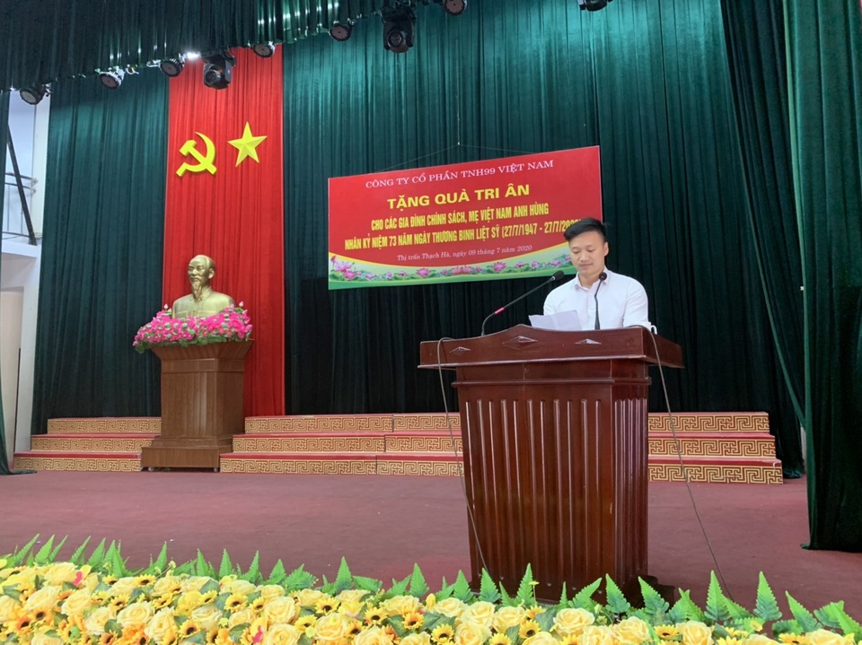 Công ty Cổ phần TNH99 Việt Nam tri ân các gia đình chính sách nhân ngày 27/7 - 1 Công ty Cổ phần TNH99 Việt Nam tri ân các gia đình chính sách nhân ngày 27/7 - 1