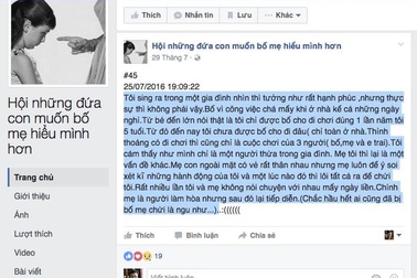 Rớt nước mắt “đọc trộm” Hội những đứa con muốn bố mẹ hiểu mình hơn
