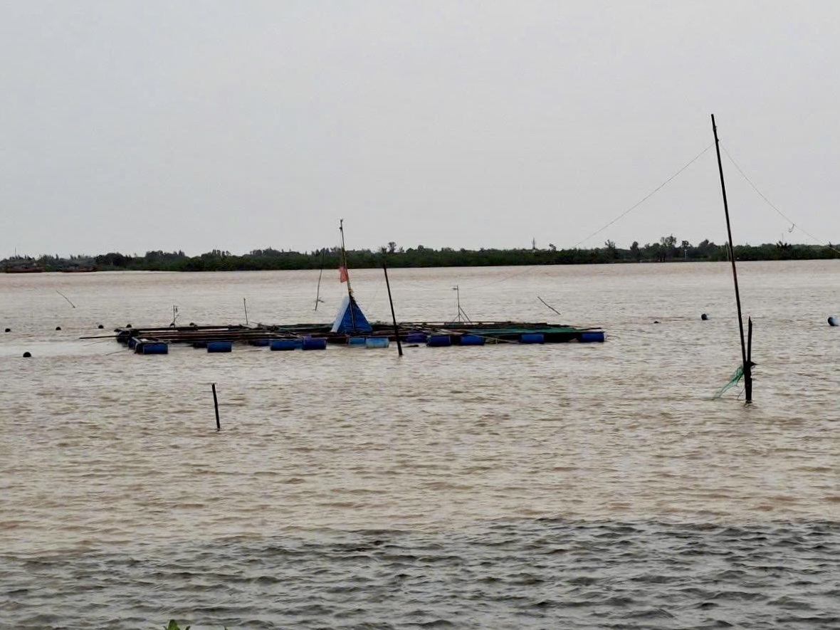 Mưa lũ dị thường nhấn chìm cơ ngơi tiền tỷ trên sông - 1