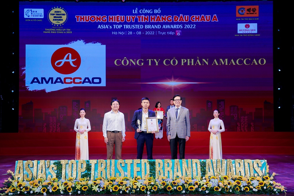 AMACCAO nhận giải Top 10 Thương hiệu uy tín hàng đầu châu Á - 1 AMACCAO nhận giải Top 10 Thương hiệu uy tín hàng đầu châu Á - 1