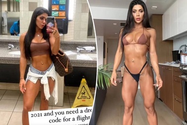 Mặc như thế này, bị cấm lên máy bay có đúng không?