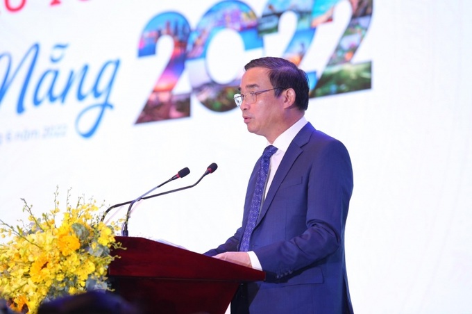 Chủ tịch UBND TP Đà Nẵng Lê Trung Chinh phát biểu khai mạc Diễn đàn.