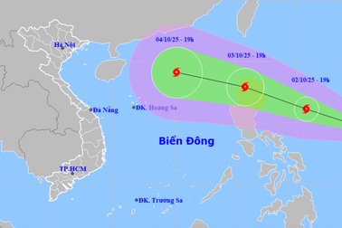 Áp thấp nhiệt đới sắp mạnh lên thành bão, dự kiến đêm 3/10 vào Biển Đông