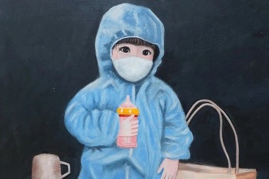 Những bức vẽ xúc động về tuyến đầu chống dịch Covid-19 của họa sĩ Tây Đô