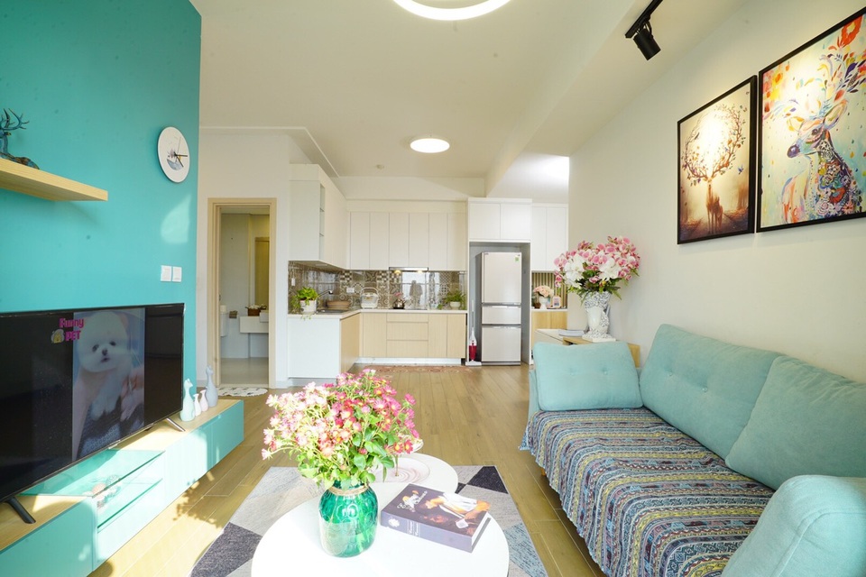 Căn hộ 65m2 “đẹp mê” nhờ độc chiêu thiết kế nội thất của mẹ đảm Hà Nội - 3 Căn hộ 65m2 “đẹp mê” nhờ độc chiêu thiết kế nội thất của mẹ đảm Hà Nội - 3