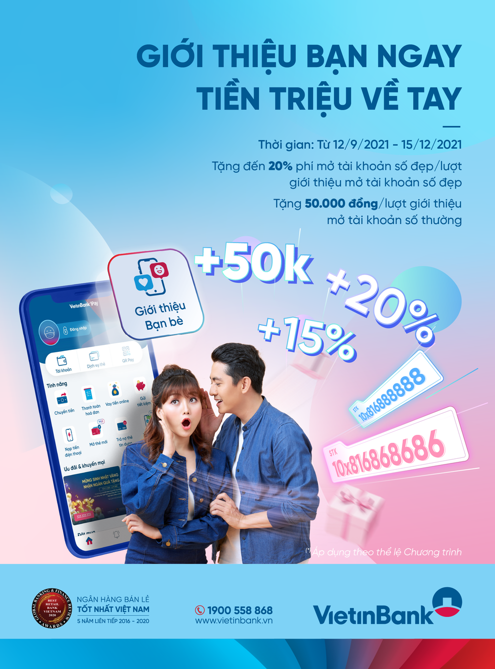 Giới thiệu bạn ngay - tiền triệu về tay cùng VietinBank - 1 Giới thiệu bạn ngay - tiền triệu về tay cùng VietinBank - 1