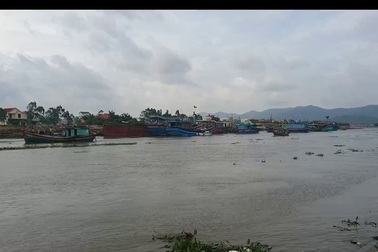 Ngư dân xứ Nghệ vào bờ an toàn trước diễn biến bão số 2.